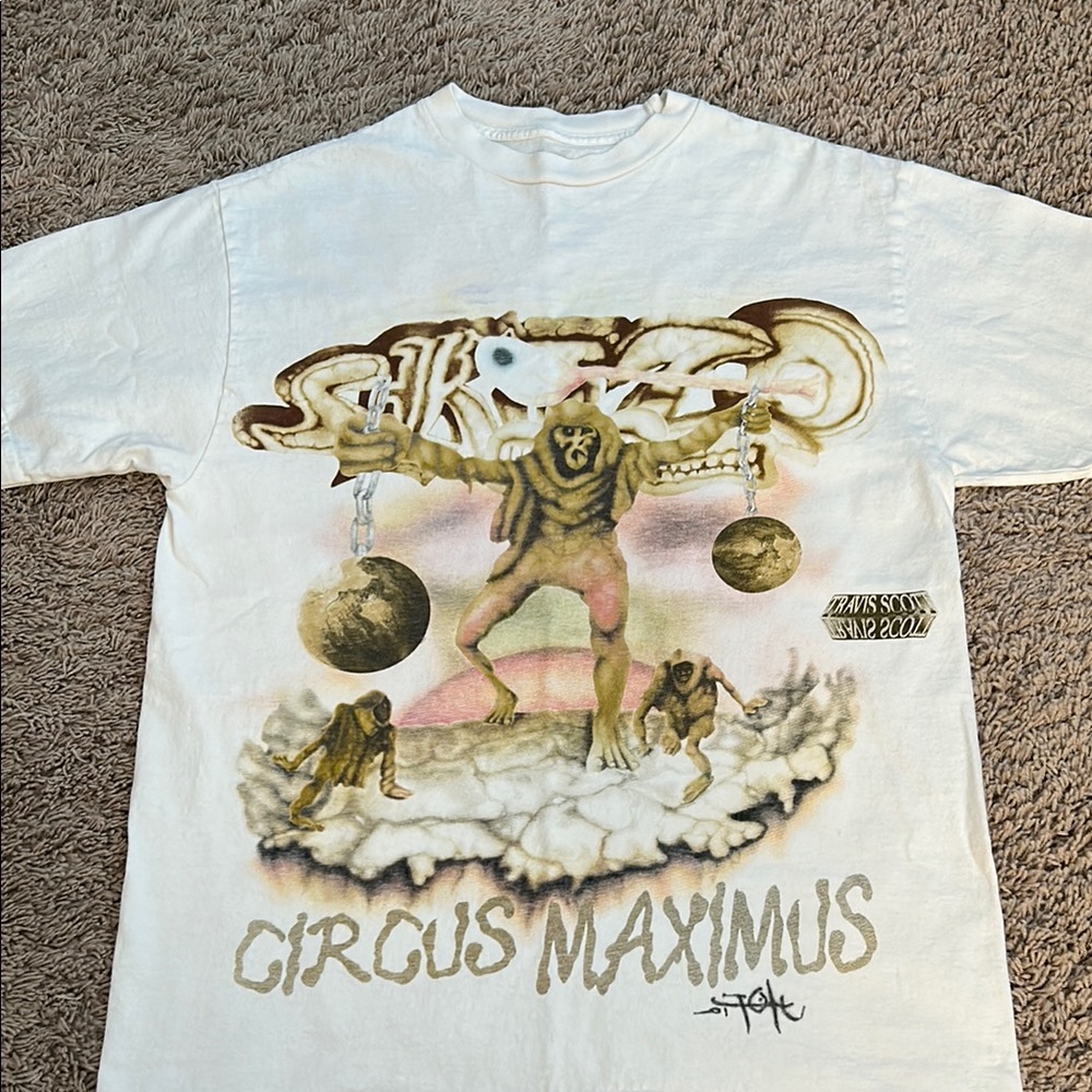 Travis Scott Circus Maximus Graphic T-Shirt Size Medium
